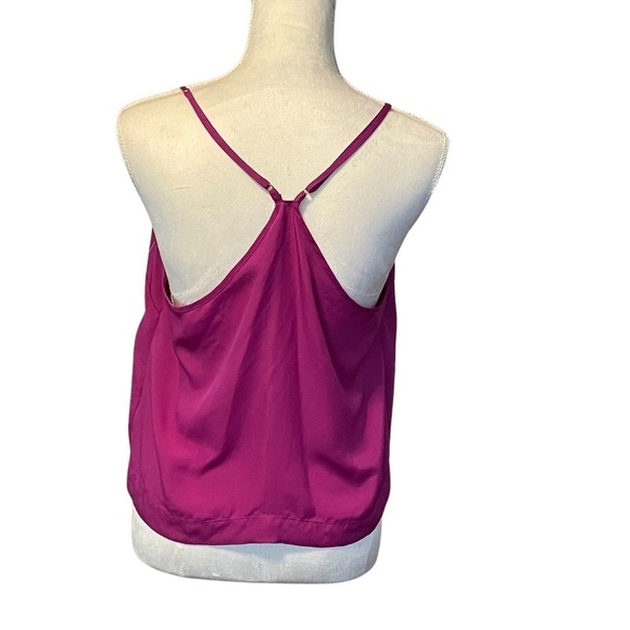 Sophia Vergara Fuchsia Sleeveless Tie Front Crop Blouse NWT - Picture 5 of 8